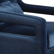 Uttermost O'Brien armchair with plush fabric, wooden legs, and a modern design perfect for living rooms and cozy spaces.