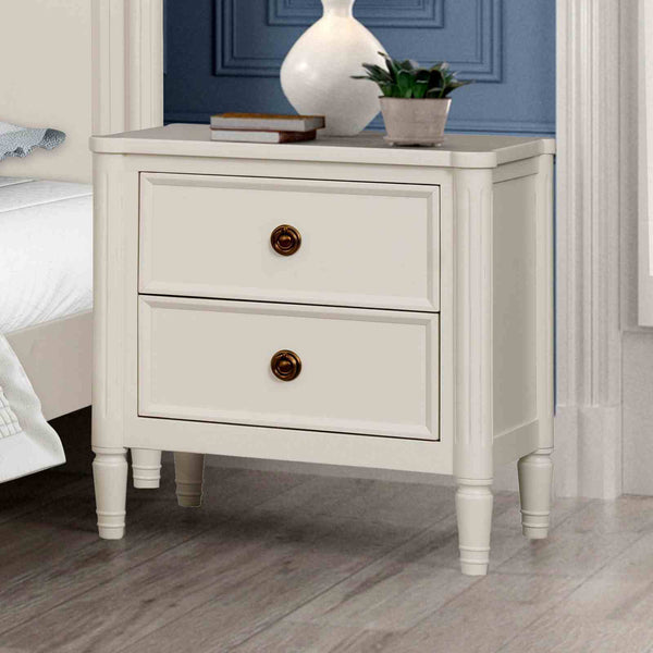 Nightstand w/ USB A-C, White - FM79012WH-N