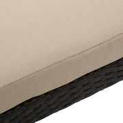 Puerta - Chaise Lounge Frame Cushion Outdoor Wicker Iron - Beige / Dark Brown - R&R Furniture Gallery (Fountain Valley, CA)