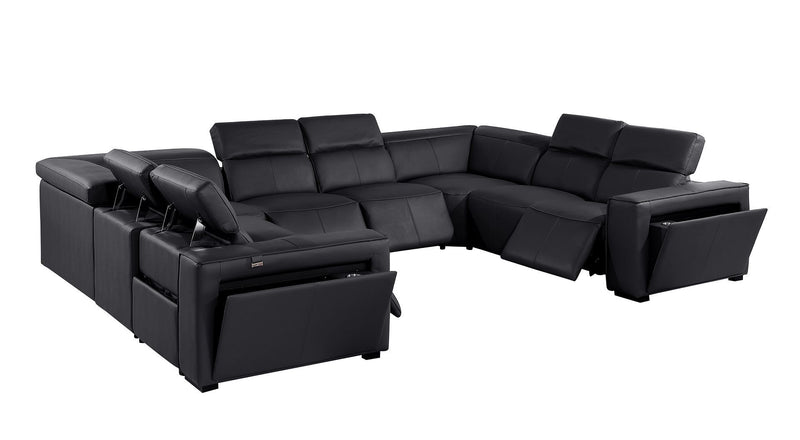 1224 - 8-Piece U-Shaped Sectional Sofa In With 4 Power Recliners & Power Headrests