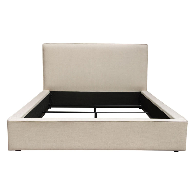 Cloud 43" Low Profile Queen Bed in Sand Fabric by Diamond Sofa