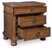 Rowlenstown - Three Drawer Night Stand - R&R Furniture Gallery (Fountain Valley, CA)