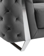 1051 - Contemporary Velvet Sofa - R&R Furniture Gallery (Fountain Valley, CA)