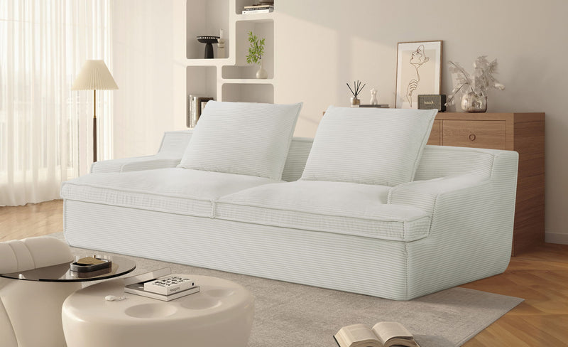 Nimbus - Oversized Full Foam 4 Seater Couch For Living Room Upholstered In Soft, Wide Armrests - R&R Furniture Gallery (Fountain Valley, CA)