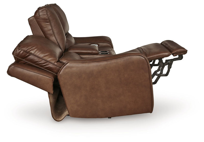 DeepWakes - Power Reclining Loveseat / Console / Adjustable Headrest - R&R Furniture Gallery (Fountain Valley, CA)