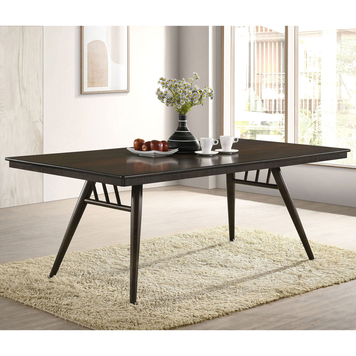 Wes - Rectangular Dining Table - Walnut