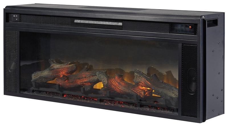 Entertainment Accessories - Fireplace Insert - Rectangular - Black - R&R Furniture Gallery (Fountain Valley, CA)