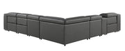 1116 - Power Reclining Italian Leather Sectional - R&R Furniture Gallery (Fountain Valley, CA)
