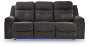Brysonview - Reclining Sofa - Charcoal - R&R Furniture Gallery (Fountain Valley, CA)