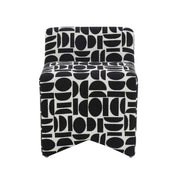 Pippa - Geometric Jacquard Weave Stool - R&R Furniture Gallery (Fountain Valley, CA)