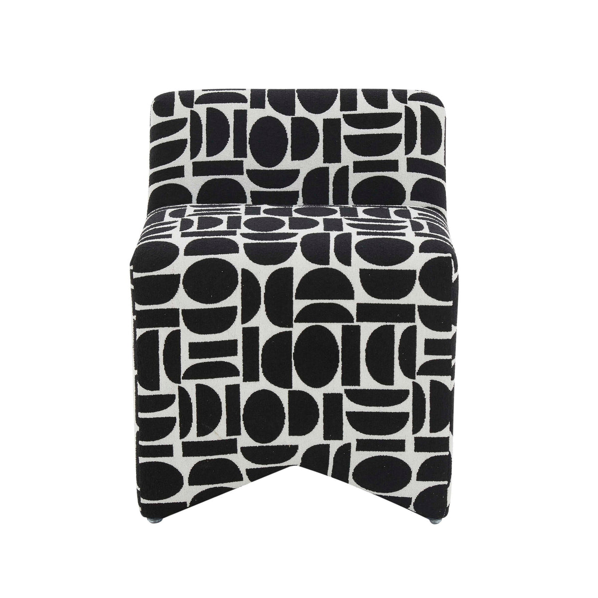 Pippa - Geometric Jacquard Weave Stool - R&R Furniture Gallery (Fountain Valley, CA)