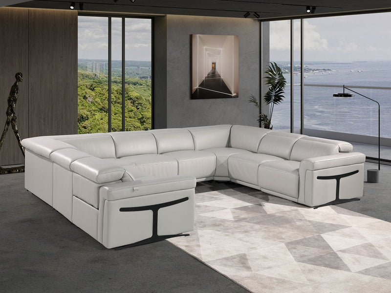 1126 - 8-Piece U-Shaped Sectional Sofa In With 4 Power Recliners & Power Headrests - R&R Furniture Gallery (Fountain Valley, CA)