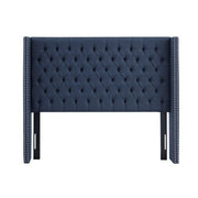 Transitional Upholstery Headboard With Tufted Buttons And Nailhead Trim - R&R Furniture Gallery (Fountain Valley, CA)