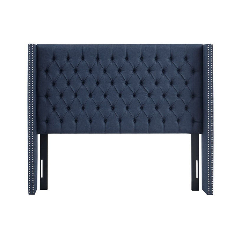 Transitional Upholstery Headboard With Tufted Buttons And Nailhead Trim - R&R Furniture Gallery (Fountain Valley, CA)