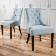 Contemporary Cheney Dining Chair Set With Tufted Design - R&R Furniture Gallery (Fountain Valley, CA)