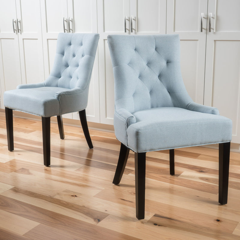 Contemporary Cheney Dining Chair Set With Tufted Design - R&R Furniture Gallery (Fountain Valley, CA)