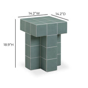Alma - Tile Concrete Indoor/Outdoor Side Table - R&R Furniture Gallery (Fountain Valley, CA)