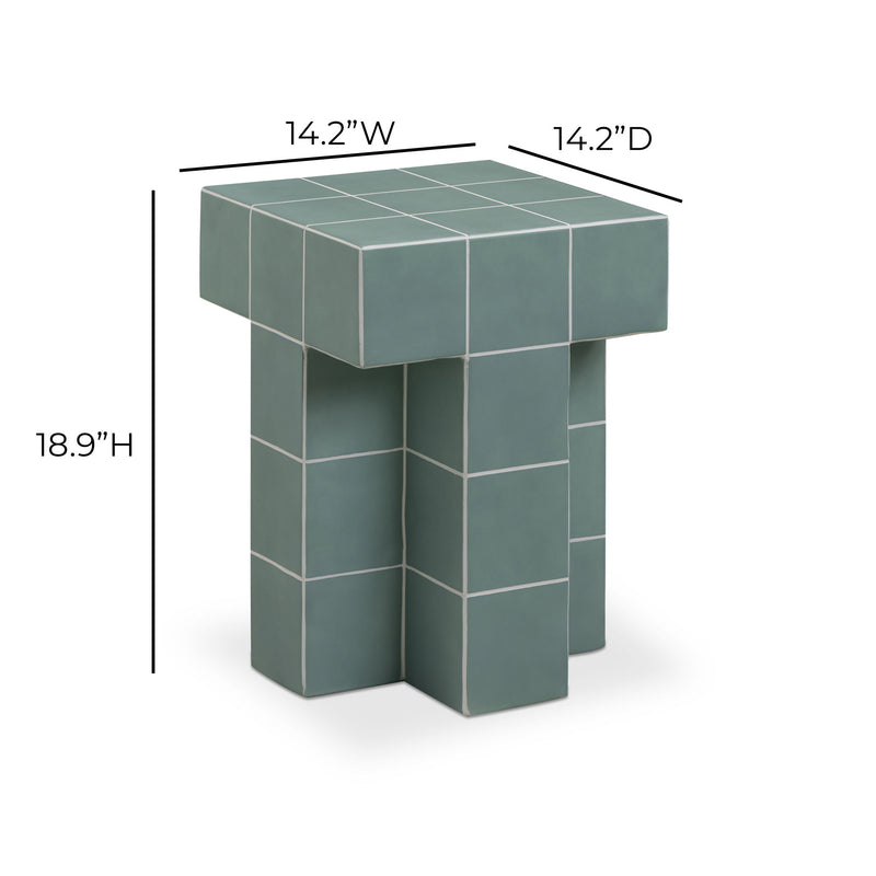 Alma - Tile Concrete Indoor/Outdoor Side Table - R&R Furniture Gallery (Fountain Valley, CA)