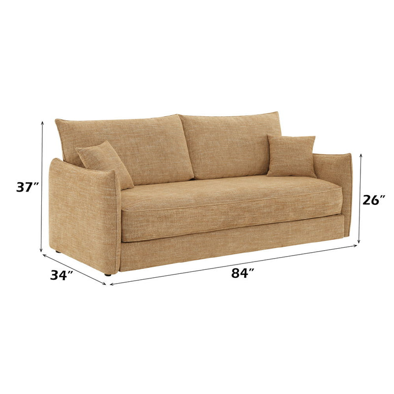 Cadie - Sofa With 2 Pillows - Mocha - R&R Furniture Gallery (Fountain Valley, CA)