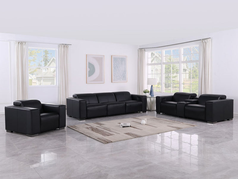 1208 - Modular Leather Set With 6 Power Recliners & Power Headrests - R&R Furniture Gallery (Fountain Valley, CA)