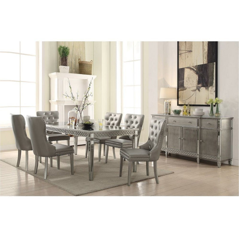 Kacela - Dining Table - Mirrored & Champagne - R&R Furniture Gallery (Fountain Valley, CA)