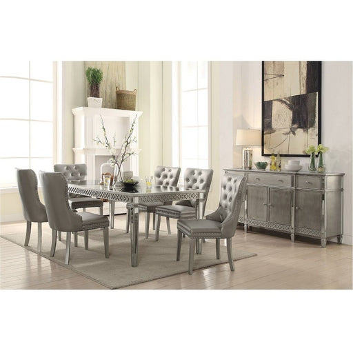 Kacela - Dining Table - Mirrored & Champagne - R&R Furniture Gallery (Fountain Valley, CA)