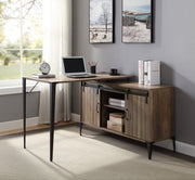Zakwani - 48" Writing Desk With USB - Rustic Oak & Black - R&R Furniture Gallery (Fountain Valley, CA)