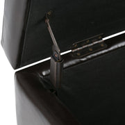 Hamilton - Storage Ottoman - Coffee Brown - R&R Furniture Gallery (Fountain Valley, CA)