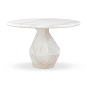 Esme - 48" Indoor / Outdoor Round Dining Table - White - R&R Furniture Gallery (Fountain Valley, CA)