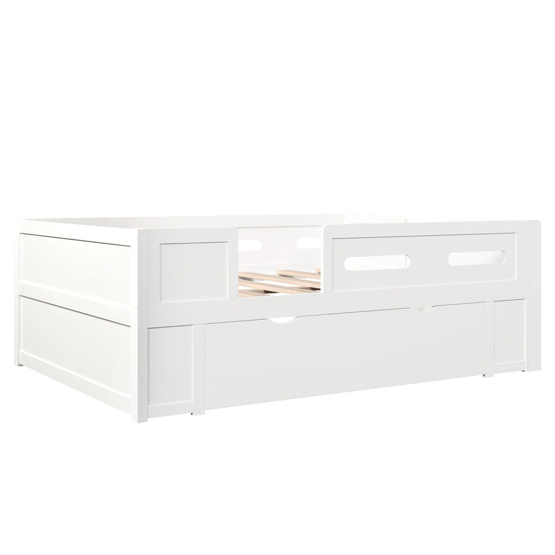 Platform Bed With Guardrail And Drawer - R&R Furniture Gallery (Fountain Valley, CA)
