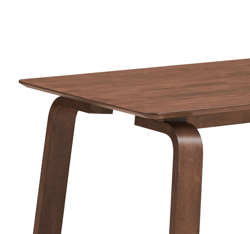 Ginny - 5 Piece With Side Chairs Dining Room Set - Walnut