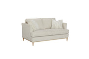 Loveseat With 2 Reversable Cushions And 2 Pillows - Off White - R&R Furniture Gallery (Fountain Valley, CA)