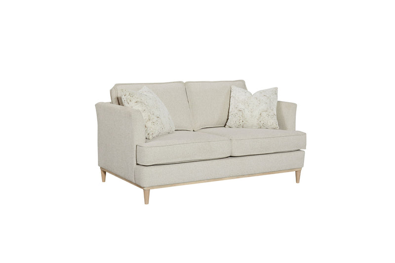 Loveseat With 2 Reversable Cushions And 2 Pillows - Off White - R&R Furniture Gallery (Fountain Valley, CA)