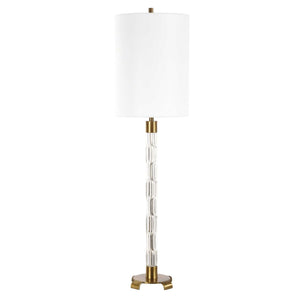 York - Crystal Buffet Lamp - Brass