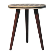 Inlay Bone Tripod Stool - Honey Caramel - R&R Furniture Gallery (Fountain Valley, CA)