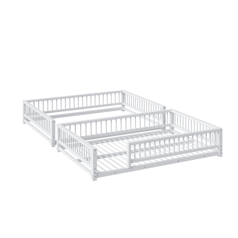Bunk Bed Frame With Ladder And Safety Guardrails - R&R Furniture Gallery (Fountain Valley, CA)