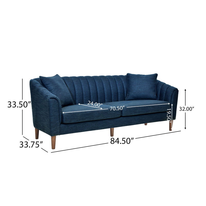 Contemporary 3 Seater Sofa With Accents - R&R Furniture Gallery (Fountain Valley, CA)