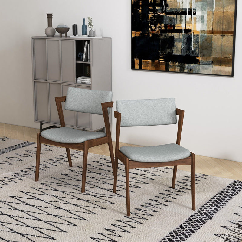 Edwin - Mid-Century Modern Dining Chair (Set of 2) - R&R Furniture Gallery (Fountain Valley, CA)