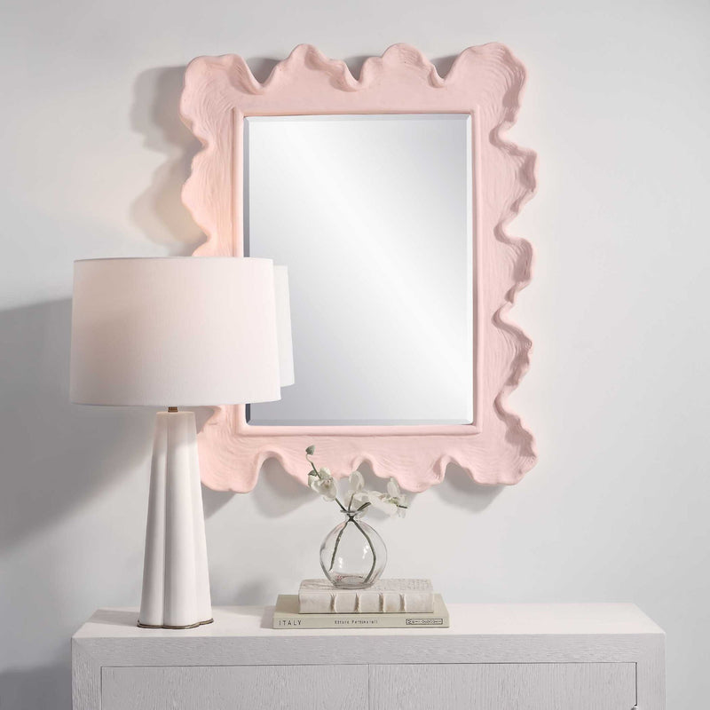 Uttermost Sea Coral wall mirror featuring a detailed coral design frame, perfect for coastal or nautical decor.