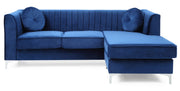 Delray - Micro Suede Sofa Chaise - R&R Furniture Gallery (Fountain Valley, CA)