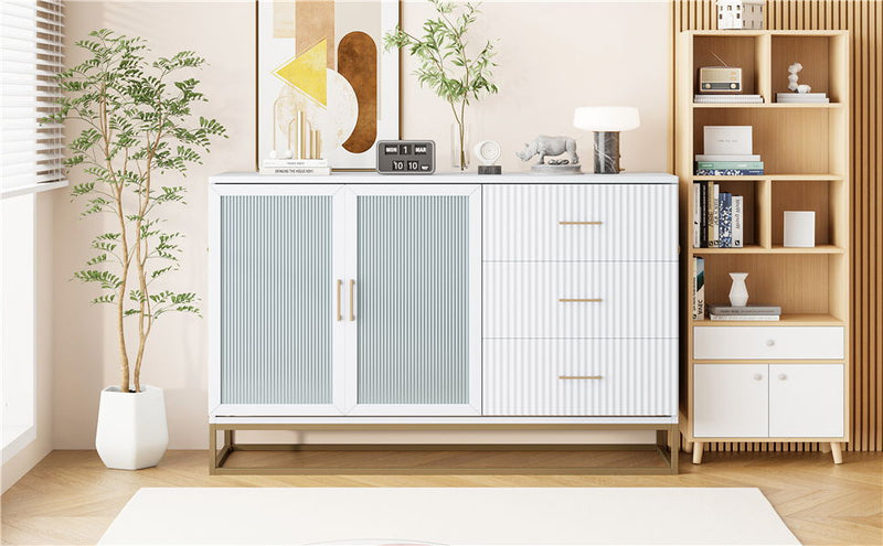 Murphy Bed With Frosted Glass Doors Design, Fake Drawers, Metal Legs - R&R Furniture Gallery (Fountain Valley, CA)