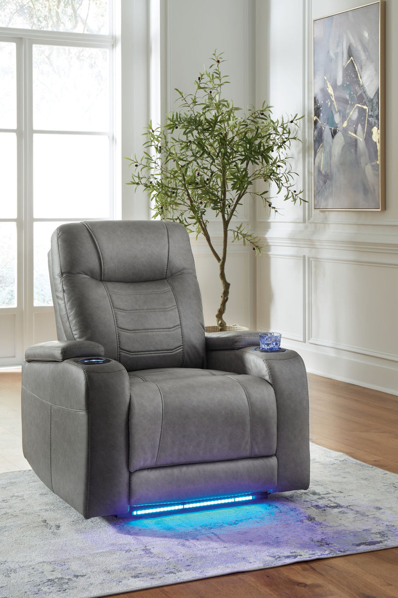 Schooner Rocks - Power Recliner / Adj Headrest - R&R Furniture Gallery (Fountain Valley, CA)