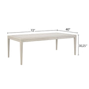 Expandable Dining Table - Vanilla White - R&R Furniture Gallery (Fountain Valley, CA)