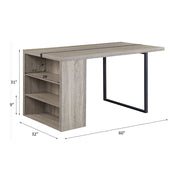 Patwin - Dining Table - Gray Oak & Black - R&R Furniture Gallery (Fountain Valley, CA)