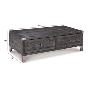 Todoe - Lift Top Cocktail Table - Dark Gray