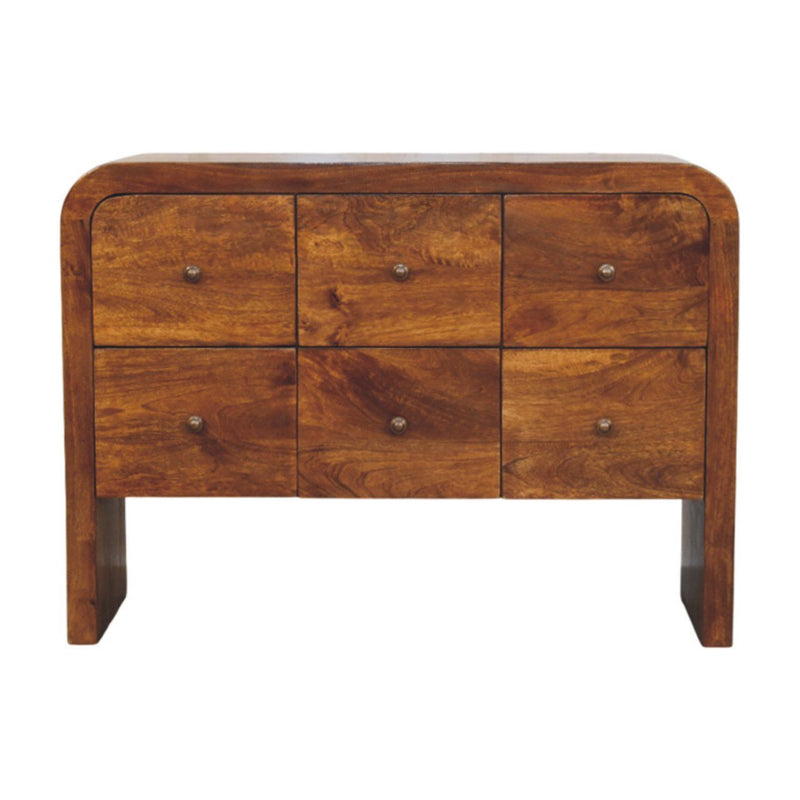 Darcy - 3 Over 3 Drawer Chest - Brown - R&R Furniture Gallery (Fountain Valley, CA)