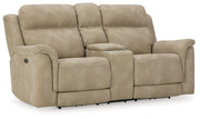 Next-Gen Durapella - Reclining Power Loveseat With Console - R&R Furniture Gallery (Fountain Valley, CA)
