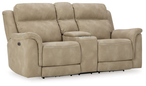 Next-Gen Durapella - Reclining Power Loveseat With Console - R&R Furniture Gallery (Fountain Valley, CA)