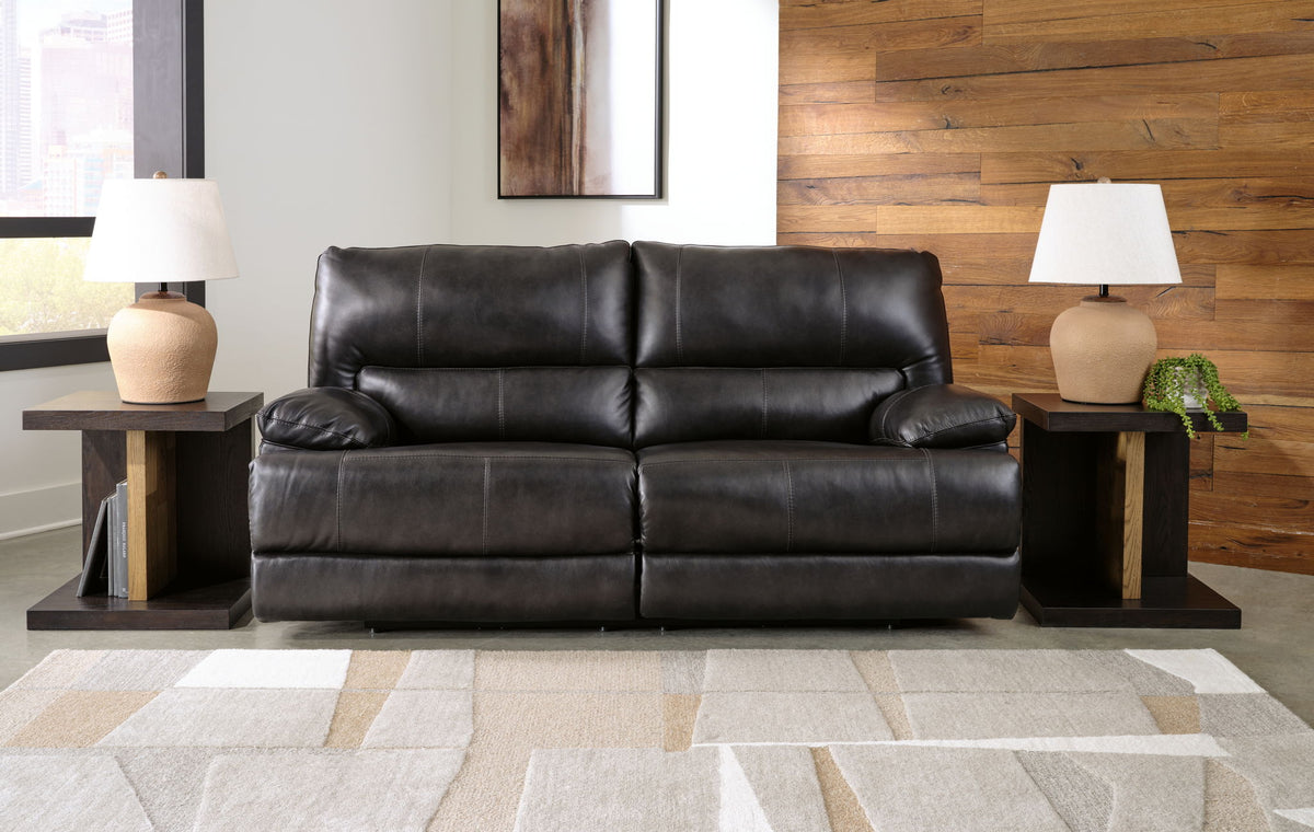 Mountainous - 2 Seat Power Reclining Sofa With Adj Headrest - Eclipse - R&R Furniture Gallery (Fountain Valley, CA)