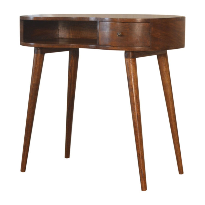 Rounded Writing Desk - Chestnut - R&R Furniture Gallery (Fountain Valley, CA)